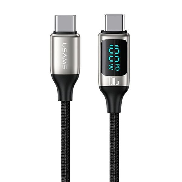 Usams Kabel Pleciony U78 Usb-C Na Usb-C Led 1.2M 100W Fast Charging ...
