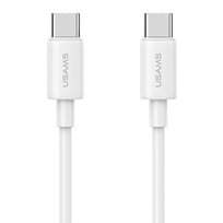 USAMS Kabel USB-C na USB-C 60W 1m Fast Charging YD Series biały/white SJ711USB02 (US-SJ711)