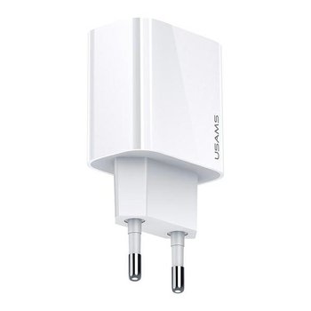USAMS Ład. siec. 1xUSB-C T34 20W 5V-3A (only head) PD3.0 Fast Charging biały/white CC118TC01 (US-CC118) - USAMS