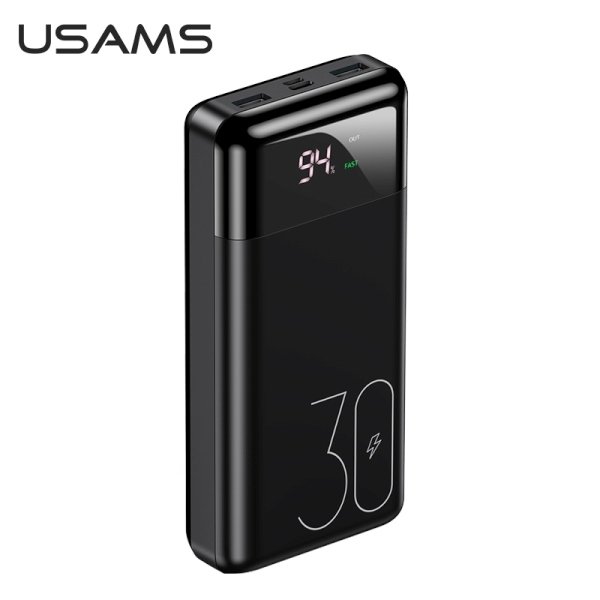 Usams Powerbank Pb Mah Xqc Pd W Fast Charge Czarny Black