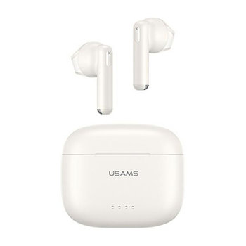 USAMS US Series - Słuchawki Bluetooth 5.3 TWS + etui ładujące (biały) - USAMS