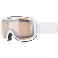 Uvex, Gogle Downhill 2000 S V, White, Mirror Silver/Variomatic Clear, S1-S3 - UVEX