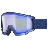 Uvex Gogle Narciarskie Athletic Fm 4330 Navy Mat Dl/Blue-Green S2 UVEX