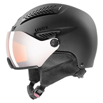 UVEX, Kask Narciarski, HLMT 600 Visor 566236, Czarny, Rozmiar 55/57 - UVEX