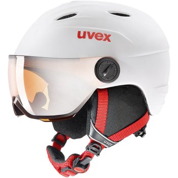 UVEX, Kask narciarski, Junior visor pro, 56/6/191/13, biały, 52/54 - UVEX