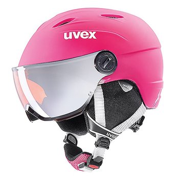 UVEX, Kask z wizjerem, Junior Visor Pro, różowy, rozmiar M - UVEX