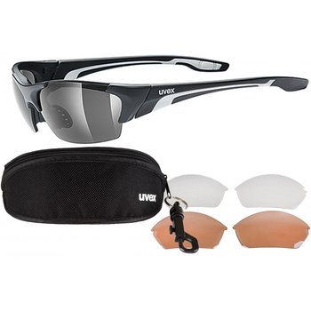Uvex, Okulary, Blaze III, 3 pary soczewek, czarny - UVEX