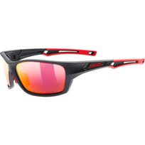 UVEX Okulary polaryzacyjne SPORTSTYLE 232 P black mat red/mirror red UVEX