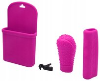 Uxcell Zestaw 3W1 Silikonowa Osłona Gałki Skrzyni Biegów I Hamulca Pojemnik