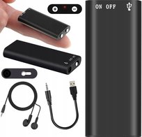 Użyj Z Telefonem Pluskwa Sprzęt Urządzenie Dyktafon Do Podsłuchiwania 8Gb