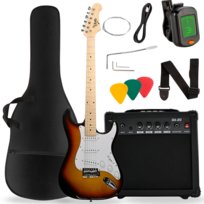 V-TONE EGA 39 SB gitara elektryczna 4/4 stratocaster 39" SSS zestaw V-Tone
