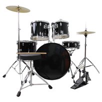 V-TONE VD KIT PRO perkusja akustyczna czarna zestaw perkusyjny bębny pałeczki stołek V-Tone