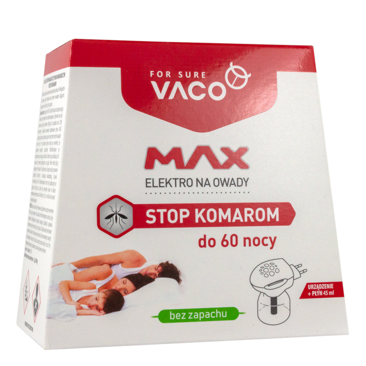 VACO Elektro MAX + płyn na komary (60 nocy) 45 ml