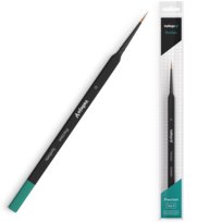Vallejo B03000 Pędzel okrągły syntetyczny 0, Precision Round Synthetic Brush, Triangular Handle No. 0