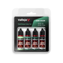 VALLEJO GAME COLOR - 72383 Cold Green Paint Set Vallejo