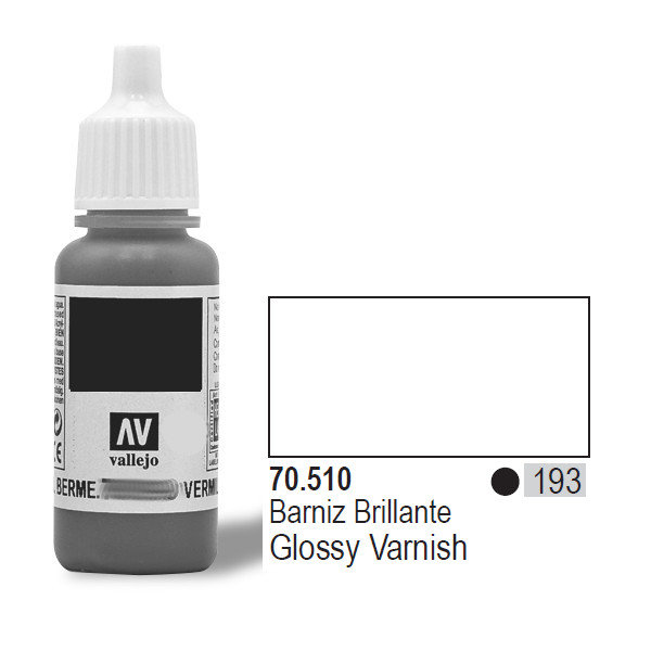 Vallejo, Lakier nr 193 Glossy Varnish, 8+