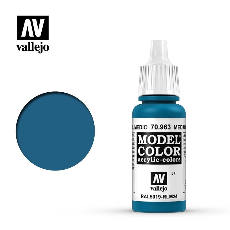 Zdjęcia - Kreatywność i rękodzieło Vallejo Model Color 70.963 Medium Blue (057)