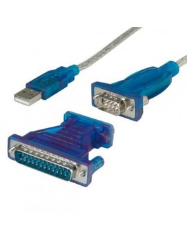 VALUE Kabel konwerter USB - Serial+DB9/25 Adapter - Value