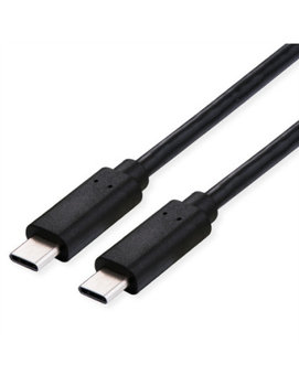 VALUE Kabel USB4 Gen3x2, z Emark, C-C, M/M, 100W, czarny, 1 m - Value