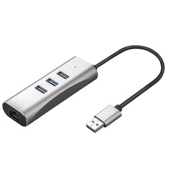 VALUE Konwerter USB 3.2 Gen 1 na Gigabit Ethernet + 3-portowy hub USB - Value