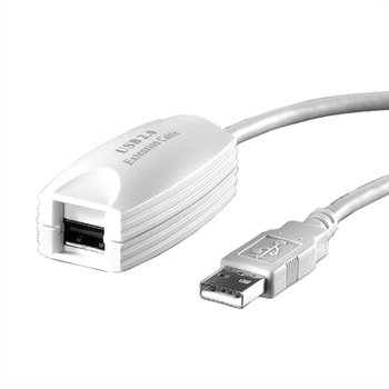 VALUE Przedłużacz USB 2.0, 1 port, biały, 5 m - Value