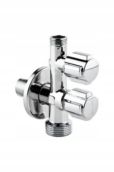 Valvex Kurek kątowy Eko Duo chrom 1482090 Zawór Kombinowany 1/2 x 3/4 x 3/8 - Valvex