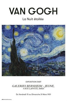 Van Gogh La Nuit Etoilee - plakat - Grupo Erik