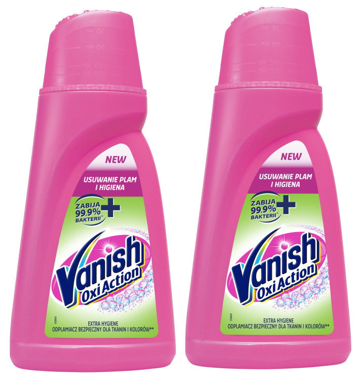 Vanish Extra Hygiene odplamiacz Płyn 2 x 940 ml - Reckitt Benckiser