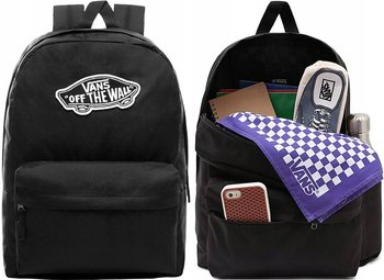 VANS PLECAK SZKOLNY OLD SKOOL CZARNY DUŻY KLASYK REALM DESKA BLACK - Vans