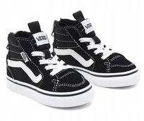 VANS TRAMPKI DZIECIĘCE WYSOKIE CZARNE ZE SKÓRĄ NA ZAMEK 20 1Ż4C Vans