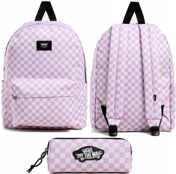 VANS ZESTAW 2W1 PLECAK + PIÓRNIK VANS DESKA OLD SKOOL BLACK SZACHOWNICA - Vans