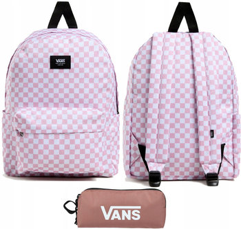 VANS ZESTAW 2W1 PLECAK + PIÓRNIK VANS DESKA OLD SKOOL PINK SZACHOWNICA - Vans