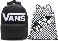VANS ZESTAW 2W1 PLECAK + WOREK SZKOLNY VANS OLD SKOOL DUŻY CZARNY SZKOŁA Vans