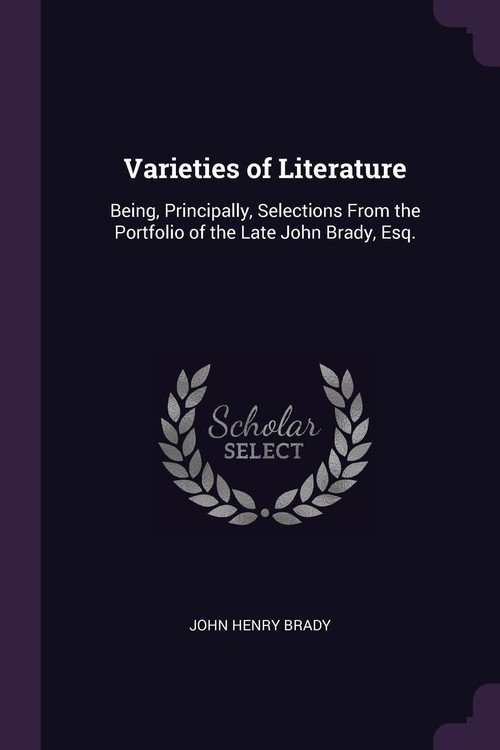 Varieties of Literature Brady John Henry Książka w Sklepie