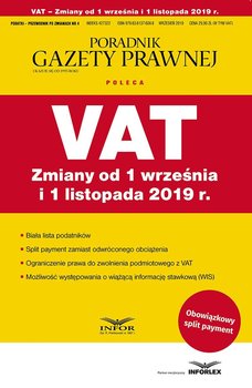 Vat. Zmiany od 1 września i 1 listopada 2019 r. - Opracowanie zbiorowe