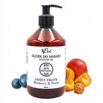 VCee, Olejek do masażu naturalny agoda z Brzoskwinią Blueberry & Peach, 500 ml