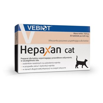 VEBIOT Hepaxan cat 30 tabletek - Nutrifarm