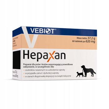 Vebiot Hepaxan preparat dla psa i kota wspomagający wątrobę 60 tabletek - Vebiot