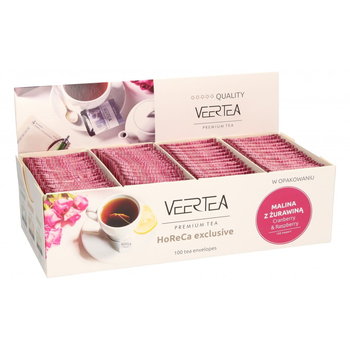 Veertea, herbata owocowa Cranberry & Raspberry, 100 saszetek - Veertea
