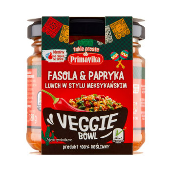Veggie Bowl – roślinny lunch, Fasola i Papryka, 180 g, Primavika - Primavika