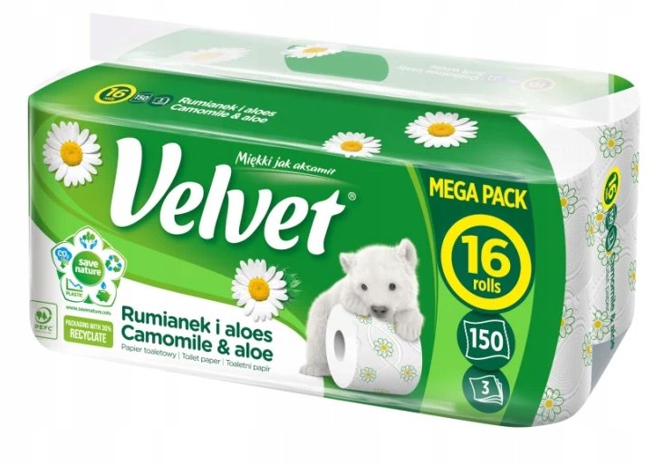 Velvet Rumi VELVET PAPIER TOAL.RUMI. 16ROL - Velvet | Sklep EMPIK.COM