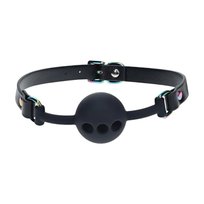 Venice Collection - Silicone Ball Gag - Black SHOT