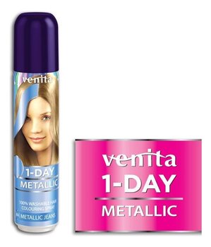 Venita, 1-Day, spray koloryzujący do włosów, M4 Metallic Jeans, 50 ml - Venita