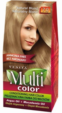 Фото - Фарба для волосся Multi Venita,  Color, farba bez amoniaku 7.0 Naturalny Blond, 1 szt. 