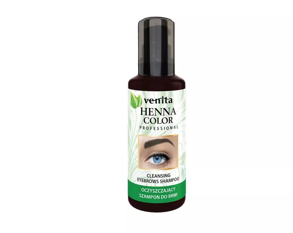 Фото - Пензель / спонж для макіяжу Venita, Professional Henna Color, Oczyszczający szampon do brwi, 50 ml