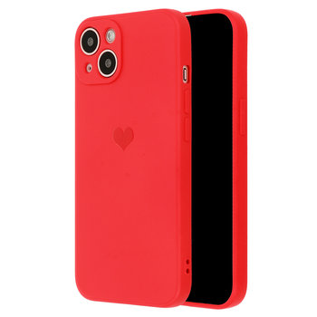 Vennus Silicone Heart Case do Samsung Galaxy S22+ Plus wzór 1 czerwony - Vennus
