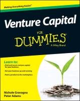 Venture Capital For Dummies - Gravagna Nicole, Adams Peter K.