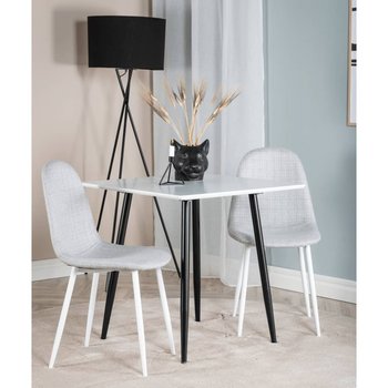 Venture Home Krzesła stołowe Polar, 2 szt., poliester, szaro-białe - Venture Home