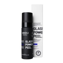 Veoli Botanica, GLASS SKIN POWER PEEL Nawilżająco-rozświetlający żelowy peeling do twarzy z kwasem mlekowym 10%, kwasem traneksamowym 2,5% i ektoiną 1%, 30 ml