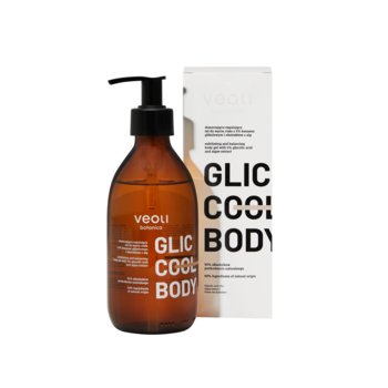 Veoli Botanica, GLIC COOL BODY złuszczająco - regulujący żel do mycia ciała z 5% kwasem glikolowym i ekstraktem z alg, 280 ml - VEOLI BOTANICA